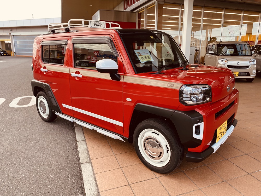 試乗車のタフトが 群馬ダイハツ自動車株式会社